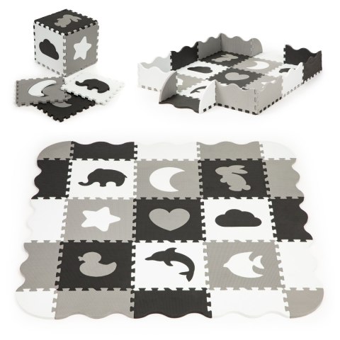 Mata piankowa z płotkiem puzzle suchy basen 25el ECOTOYS Mata piankowa z płotkiem puzzle suchy basen 25el ECOTOYS
