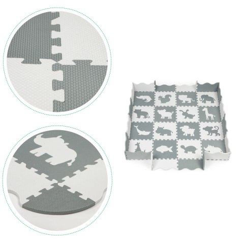 Mata piankowa z płotkiem puzzle suchy basen 36 elementów ECOTOYS Mata piankowa z płotkiem puzzle suchy basen 36 elementów ECOTOYS