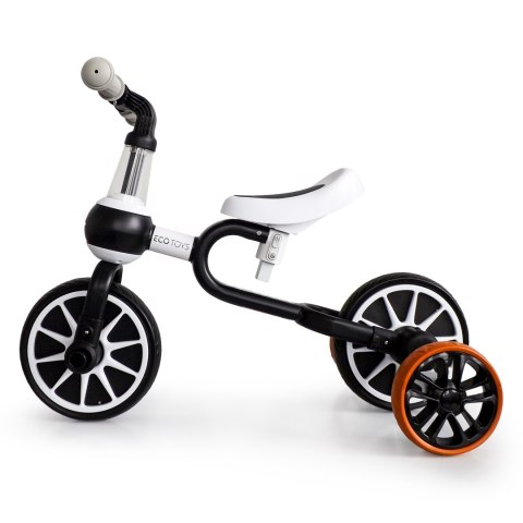 Rower rowerek biegowy 4w1 Pedały Kółka boczne czarny ECOTOYS Rower rowerek biegowy 4w1 Pedały Kółka boczne czarny ECOTOYS