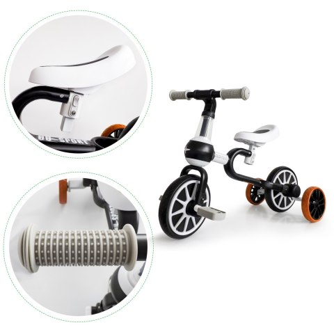 Rower rowerek biegowy 4w1 Pedały Kółka boczne czarny ECOTOYS Rower rowerek biegowy 4w1 Pedały Kółka boczne czarny ECOTOYS
