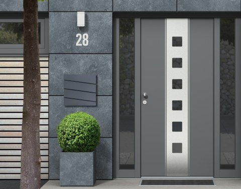 Skrzynka na listy stal galwanizowana antracyt ModernHome Skrzynka na listy stal galwanizowana antracyt ModernHome