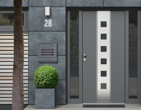 Skrzynka pocztowa na listy gazety stal nierdzewna ModernHome Skrzynka pocztowa na listy gazety stal nierdzewna ModernHome