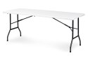 Stół cateringowy 180 cm składany w walizkę biały ModernHome