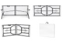 Stół cateringowy 180 cm składany w walizkę biały ModernHome