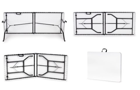 Stół cateringowy 180 cm składany w walizkę biały ModernHome Stół cateringowy 180 cm składany w walizkę biały ModernHome