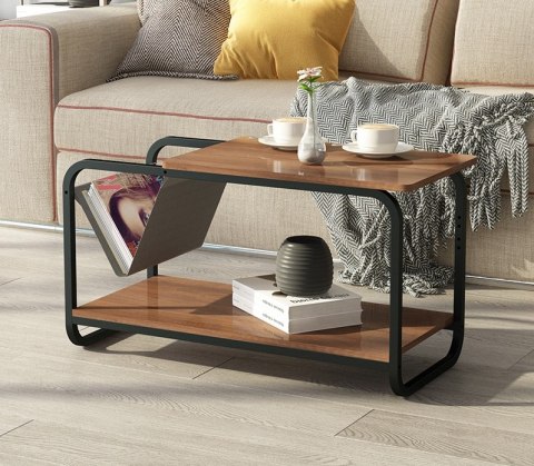 Stolik kawowy loft nowoczesny 2 poziomy ModernHome Stolik kawowy loft nowoczesny 2 poziomy ModernHome