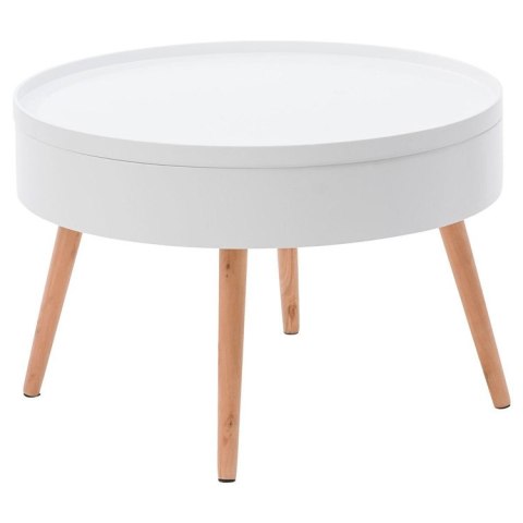 Stolik kawowy okrągły ze schowkiem 60 cm ModernHome Stolik kawowy okrągły ze schowkiem 60 cm ModernHome