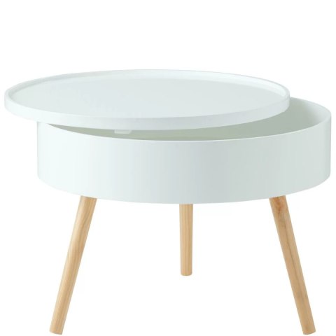 Stolik kawowy okrągły ze schowkiem 60 cm ModernHome Stolik kawowy okrągły ze schowkiem 60 cm ModernHome