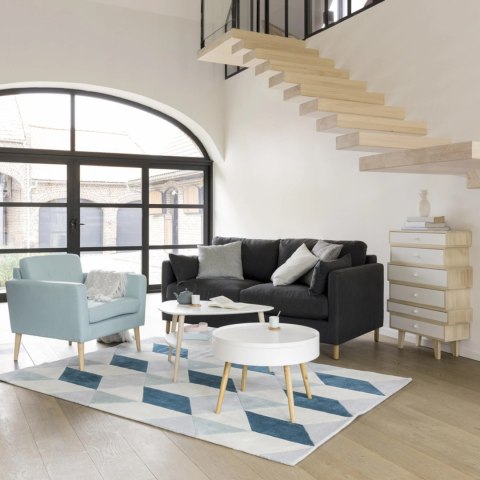 Stolik kawowy okrągły ze schowkiem 60 cm ModernHome Stolik kawowy okrągły ze schowkiem 60 cm ModernHome