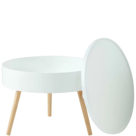 Stolik kawowy okrągły ze schowkiem 60 cm ModernHome Stolik kawowy okrągły ze schowkiem 60 cm ModernHome