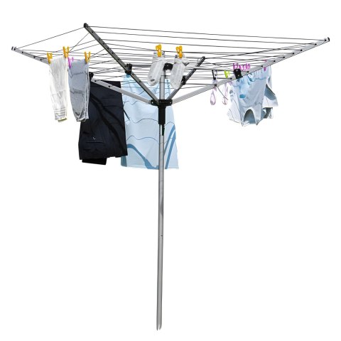 Suszarka ogrodowa na pranie 60 m powierzchni suszenia świder do montażu + pokrowiec gratis ModernHome Suszarka ogrodowa na pranie 60 m powierzchni suszenia świder do montażu + pokrowiec gratis ModernHome