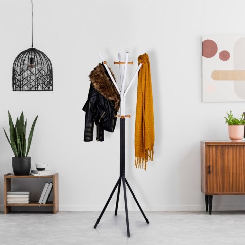 Wieszak na ubrania stojący nowoczesny 12 haczyków ModernHome Wieszak na ubrania stojący nowoczesny 12 haczyków ModernHome