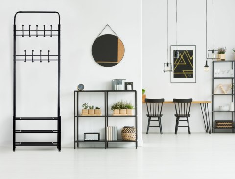 Wieszak na ubrania + szafka regał półka na buty ModernHome Wieszak na ubrania + szafka regał półka na buty ModernHome
