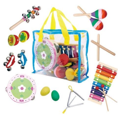 Zestaw muzyczny 14 instrumentów + torba ECOTOYS Zestaw muzyczny 14 instrumentów + torba ECOTOYS