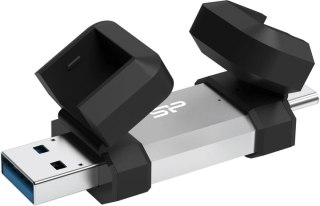 Silicon Power Dual USB Drive | Mobile C51 | 128 GB | USB Type-A i USB Type-C | Srebrny