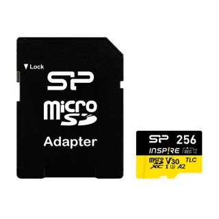 Silicon Power Inspire | 256 GB | microSDXC | Flash memory class C10, UHS-I U3, V30