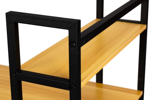 Biurko komputerowe biurowe stół + regał półki loft jasny dąb ModernHome Biurko komputerowe biurowe stół + regał półki loft jasny dąb ModernHome