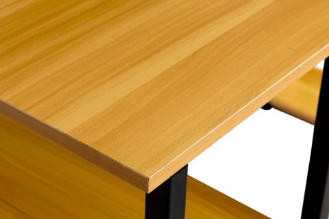 Biurko komputerowe biurowe stół + regał półki loft jasny dąb ModernHome Biurko komputerowe biurowe stół + regał półki loft jasny dąb ModernHome
