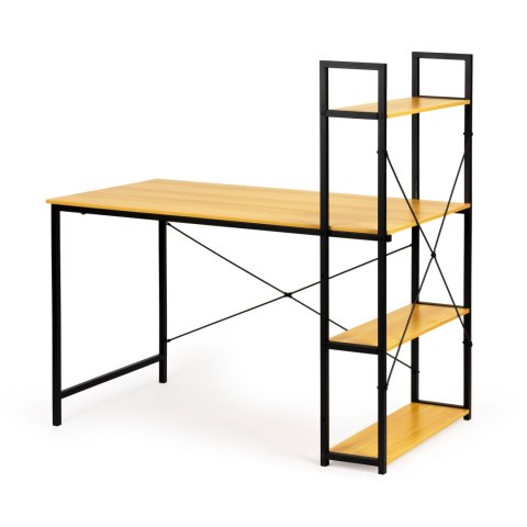 Biurko komputerowe drewniane regał z półkami loft Biurko komputerowe drewniane regał z półkami loft