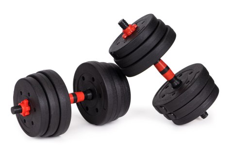 Hantle regulowane 2 x 10kg sztanga zestaw 20kg gryf Hantle regulowane 2 x 10kg sztanga zestaw 20kg gryf