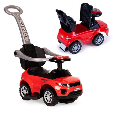 Jeździk chodzik pchacz 3w1 autko super car czerwony Jeździk chodzik pchacz 3w1 autko super car czerwony