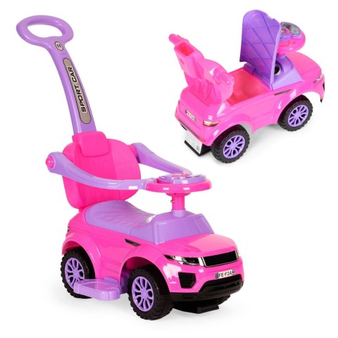 Jeździk chodzik pchacz 3w1 autko super car różowy Jeździk chodzik pchacz 3w1 autko super car różowy