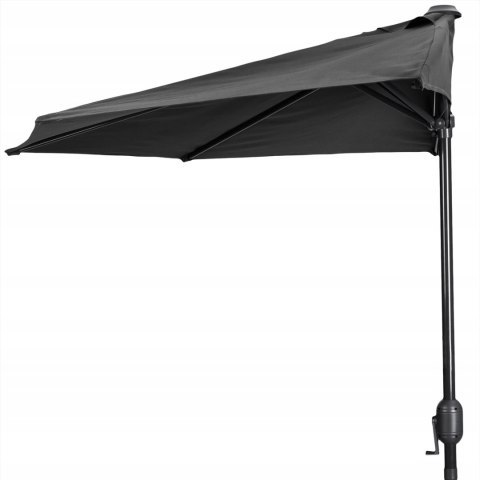 Parasol ogrodowy pół-parasol ścienny na taras 2,7 m szary MultiGarden Parasol ogrodowy pół-parasol ścienny na taras 2,7 m szary MultiGarden