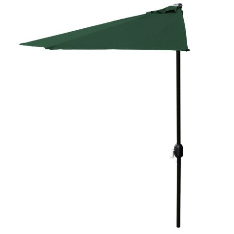 Parasol ogrodowy pół-parasol ścienny na taras 2,7 m zielony MultiGarden Parasol ogrodowy pół-parasol ścienny na taras 2,7 m zielony MultiGarden