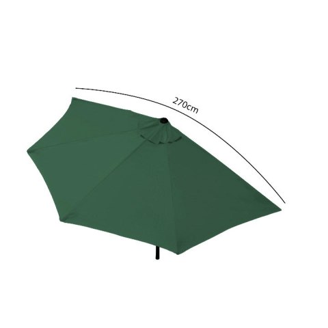 Parasol ogrodowy pół-parasol ścienny na taras 2,7 m zielony MultiGarden Parasol ogrodowy pół-parasol ścienny na taras 2,7 m zielony MultiGarden