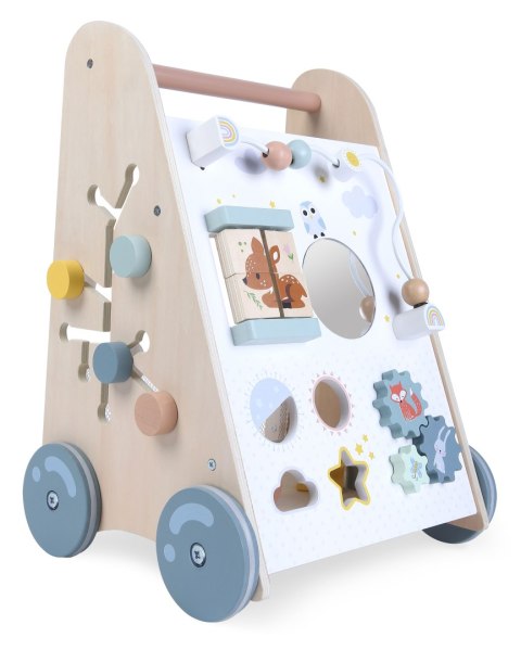 Pchacz chodzik drewniany edukacyjny z ruchomymi elementami ECOTOYS Pchacz chodzik drewniany edukacyjny z ruchomymi elementami ECOTOYS