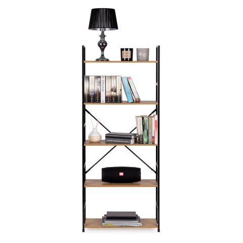 Regał drewniany szeroki nowoczesny LOFT 5 półek ModernHome Regał drewniany szeroki nowoczesny LOFT 5 półek ModernHome
