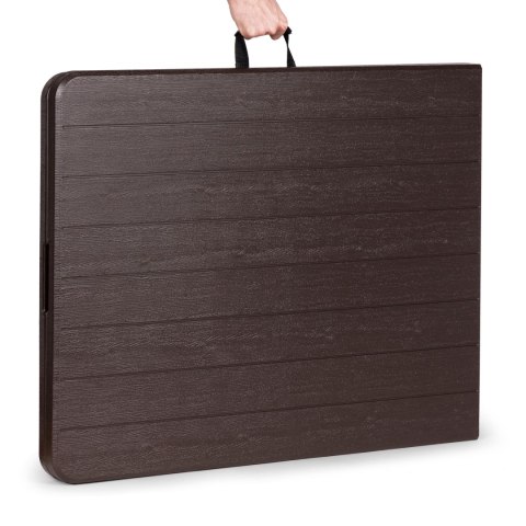 Stół cateringowy bankietowy ogrodowy składany 180 cm brązowy ModernHome Stół cateringowy bankietowy ogrodowy składany 180 cm brązowy ModernHome