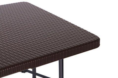 Stół cateringowy bankietowy ogrodowy składany 180 cm ratan ModernHome Stół cateringowy bankietowy ogrodowy składany 180 cm ratan ModernHome