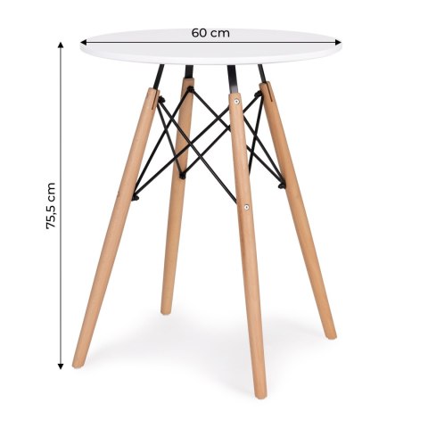 Stół stolik nowoczesny do jadalni salonu kuchni 60cm ModernHome Stół stolik nowoczesny do jadalni salonu kuchni 60cm ModernHome