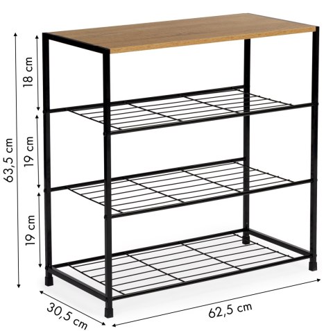 Szafka na buty stojak regał półka loft 3 poziomy ModernHome Szafka na buty stojak regał półka loft 3 poziomy ModernHome