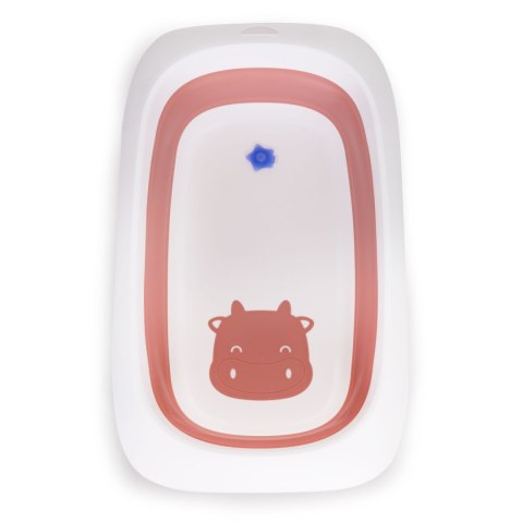 Wanienka dla dzieci wanna różowa składana z odpływem - Krówka ECOTOYS Wanienka dla dzieci wanna różowa składana z odpływem - Krówka ECOTOYS