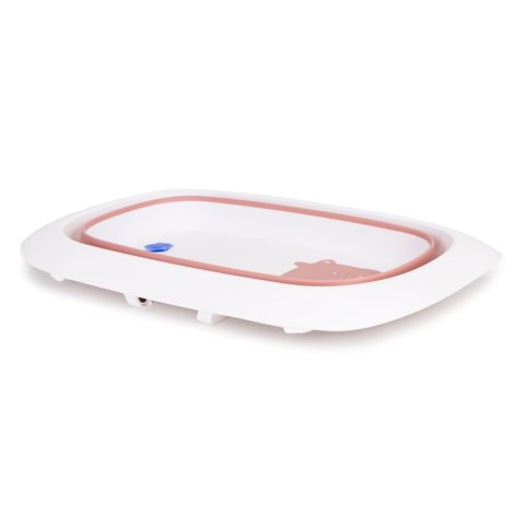Wanienka dla dzieci wanna różowa składana z odpływem - Krówka ECOTOYS Wanienka dla dzieci wanna różowa składana z odpływem - Krówka ECOTOYS