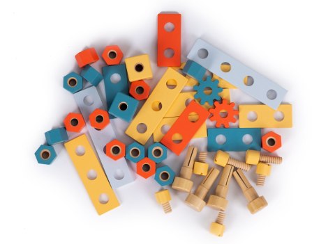 Zabawkowy drewniany warsztat z narzędziami - 47 el. ECOTOYS Zabawkowy drewniany warsztat z narzędziami - 47 el. ECOTOYS