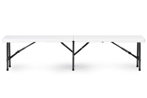 Zestaw cateringowy stół bankietowy 180cm 2 ławki biały ModernHome Zestaw cateringowy stół bankietowy 180cm 2 ławki biały ModernHome
