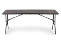 Zestaw cateringowy stół bankietowy 180 cm 2 ławki ratan brąz ModernHome