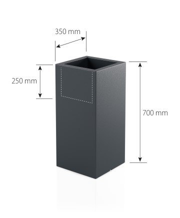 Designerska donica MONUMO TOWER POT Biała Designerska donica MONUMO TOWER POT Biała