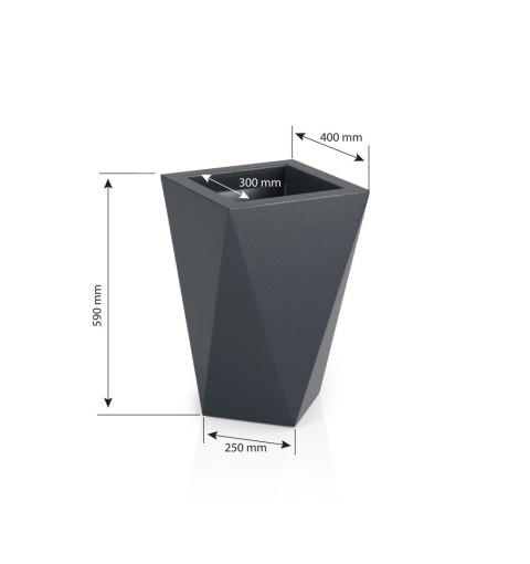 Designerska donica MONUMO VASO Biała Designerska donica MONUMO VASO Biała