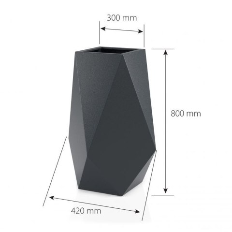 Designerska donica MONUMO VOLCANO Antracyt Designerska donica MONUMO VOLCANO Antracyt