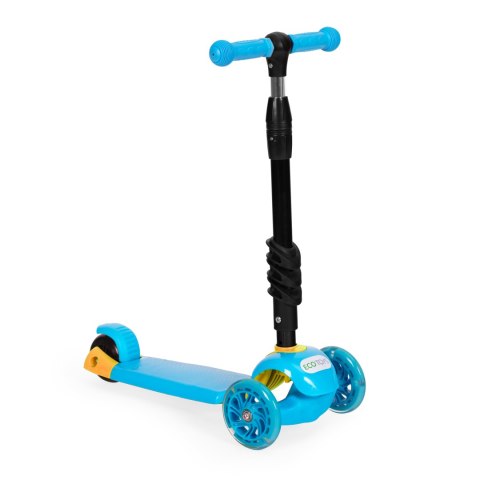 Hulajnoga trójkołowa balansowa led 3w1 świecące kółka - Niebieska ECOTOYS Hulajnoga trójkołowa balansowa led 3w1 świecące kółka - Niebieska ECOTOYS