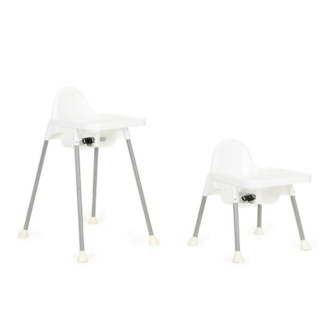 Krzesełko fotelik do karmienia 2w1 ECOTOYS biały Krzesełko fotelik do karmienia 2w1 ECOTOYS biały