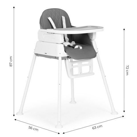 Krzesełko fotelik do karmienia dzieci 3w1 składany ECOTOYS Krzesełko fotelik do karmienia dzieci 3w1 składany ECOTOYS