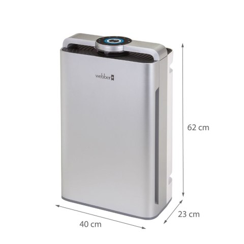 Oczyszczacz powietrza WEBBER AP9700 WI-FI srebrny Oczyszczacz powietrza WEBBER AP9700 WI-FI srebrny