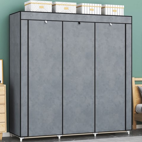 Szafa tekstylna duża materiałowa garderoba z półkami na ubrania i buty ModernHome Szafa tekstylna duża materiałowa garderoba z półkami na ubrania i buty ModernHome