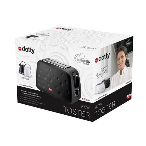 Toster TO245 DOTTY Eldom czarny seria BUBBLES Toster TO245 DOTTY Eldom czarny seria BUBBLES