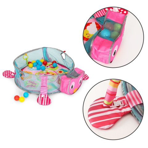Duża mata edukacyjna 3w1 kojec 30 piłek 0+ ECOTOYS Duża mata edukacyjna 3w1 kojec 30 piłek 0+ ECOTOYS